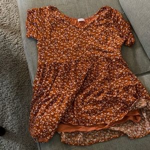 Pink Lily floral dress, size M but fits like a S.